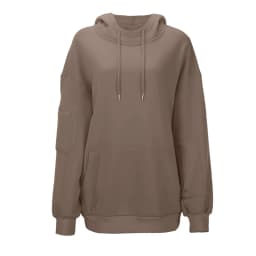 Chic Hoodies With Eye Mask Solid Color Plus Size Hooded Sweatshirts Women Y2k Clothes Multi-Pockets Casual Oversize Pullover
