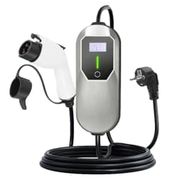 Teschev Portable EV Charger Type2 IEC 62196 Electric Car Charger 3.5KW 16A 1Phase EVSE Fast Charging Wallbox EV Charging Station
