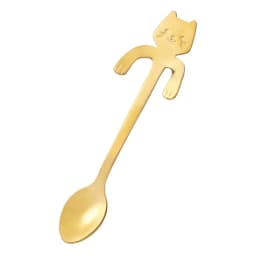 Creative Stainless Steel Cat Coffee Spoons Hanging Ear Teaspoon Short Handle Dessert Ice Cream Spoon Tableware Kitchen Gadgets