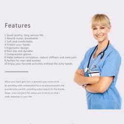 Compression Arthritis Gloves Cotton Joint Pain Relief Wrist Support Hand Brace Women Men Therapy Wristband Compression Gloves
