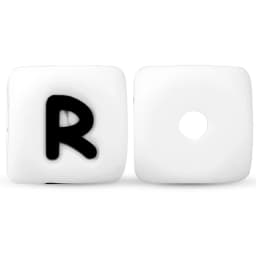 100pcs 12mm Letters Silicone Beads Pacifier Clips Alphabet DIY Personalized Name Chain Jewelry Accessories Making Food Grade