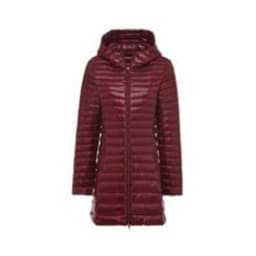 Winter Lightweight Down Jacket Women Mid Length White Duck Down Puffer Coat Woman Portable Slim Fit Fashion Outerwear JK-070