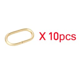 10-40pcs Metal Oval Ring Buckle 19-50mm Bag Strap Adjustment Loop Webbing Belt Buckle Garment DIY Accessories