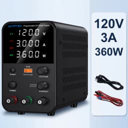 Wanptek Laboratory DC Power Supply 30V 5A 30V 10A 60V 5A 120V 3A Adjustable with USB Fast Charging Bench Switching Power Supply