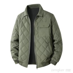 Plus Size Men's Winter Padded Jackets - Thick Quilted Baseball Collar Coats Warm Cotton-padded Outerwear for Fall & Winter