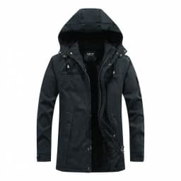 Winter Mid-length Jackets Men Military Fur Lined Thicken Warm Windbreaker Coats Mens High Quality Outdoor Tactical Parka Outwear