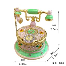 12 Styles Jewelry Trinket Box Hinged Metal Enameled Figurines Hand Painted Storage Case Wedding Ring Holder Home Dresser Decor