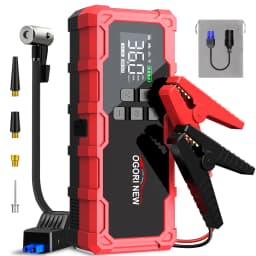 Jump Starter with Air Compressor 150PSI, 8000/9000A Portable Car Battery Booster (All Gas/16L Diesel)