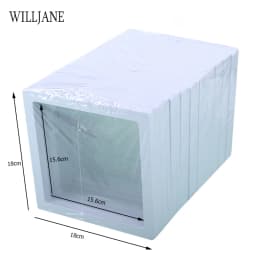 3D Floating PE Film Jewelry Display Frame Stand Holder Box 10/Unit Portable Brooch Coin Medal Suspension Storage Collection Case