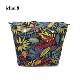 TANQU New Colorful Waterproof Inner Lining Insert Zipper Pocket for Classic Mini Obag Canvas  Inner Pocket for O Bag