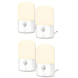 5 Brightness Levels, ON/OFF/AUTO Mode Night Light with Motion Sensor, Motion Activated Night Light