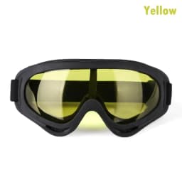 DIZETION 1Pc Winter Windproof Skiing Glasses Goggles Outdoor Sports Eyewear Glasses Ski Dustproof Lens Frame Sunglasses