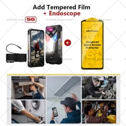 Ulefone Armor 34+ NFC 5G AI Rugged Phone 25500mAh Up to 32GB+512GB 120Hz Display 6.95" Android 15 Smartphon