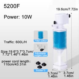 Aquarium Filter Pump Fish Tank Submersible Air Oxygen Aerator Internal Water Pump 220v Anti Backflow Water Pump Wave Maker 