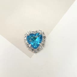 10PCS Heart Shaped Flatback Rhinestones Button Crystals Glass Jewelry Making Sewing On With Silver Bottom Stones For Clothes Diy