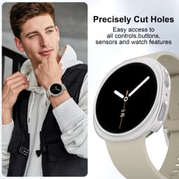 Cover Case For Samsung Galaxy watch 9/8 classic 46mm 40mm 44mm Screen Protector PC Hollow Bumper shell Galaxy watch 8 Protective