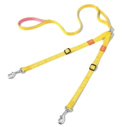 Double Dog Leash No Tangle Dual Dog Leash Lead Coupler Splitter Adjustable Two Handle Training Walking for Medium and Large Dog
