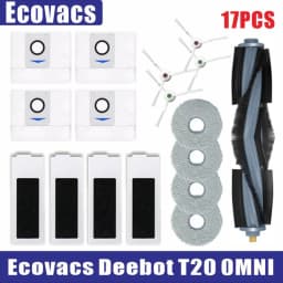 Ecovacs Deebot T20 Omni T20e Accessories Main Side Brush Mop Cloth HEPA Filter Dust Bag Replacement Spare Parts