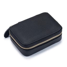 Lipsticks Case with Built-In Mirror Mini Cosmetic Bag Zipper Makeup Organizer Coin Pouch Travel Contact Lens Case Lipstick Purse