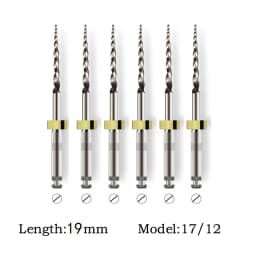 25/21mm Dentl Files SC Forward Rotation NiTi File Systemfor Endodontic Treatment Dentistry Materials 6Pcs/Box SOCO PLUS