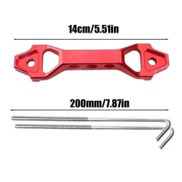 200/250mm Battery Tie Down Bracket Aluminum Car Accessories Space-Saving Battery Trays Automotive Replacement Mount for Vehicles