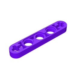 MOC PARTS GDS-691 Technical, Liftarm Thin 1 x 5 - Axle Holes compatible with lego 11478 pieces of children's toys