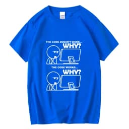 Men's T-shirt Cotton Blend Funny Programmer Print Summer Loose O-neck Cool for Men Short Sleeve T-shirt Male Tees High Quality