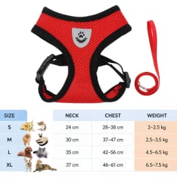 Cat Leash and Harness Cat Tent Kitten Harness Strap for Cats Neck Belt Anti Escape Pets Vest Harness Dog Neck Belt MBD01