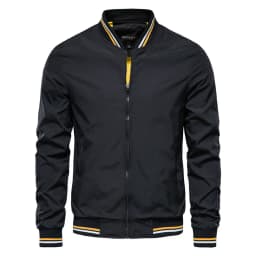 AIOPESON Solid Color Bomber Jacket Men Casual Slim Fit Baseball Mens Jackets New Autumn Fashion High Quality Jackets for Men