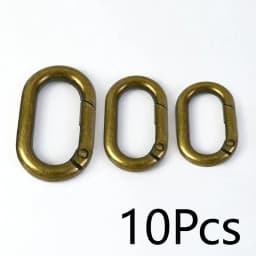10/20Pcs Spring O Ring Buckles 13-32mm Openable Loop Carabiner Clip Hook for Bag Strap Keyring DIY Craft Hardware Accessories
