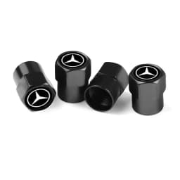 4Pcs Styling Wheel Tire Valve Air Stem Cap Duust Covers For Mercedes Benz W210 W176 AMG CLS CLE CLA GLA GLB GLS Class A GLE W222