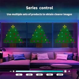 Christmas Gifts!! Smart Curtain Lights with APP Control Music Mode IP65 Waterproof Outdoor Christmas Lights Home Decor