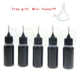 10ml Squeeze Empty Black PE Dropper Bottles With Needle Caps Plastic Bottle Liquid Vial Plastic Container DIY