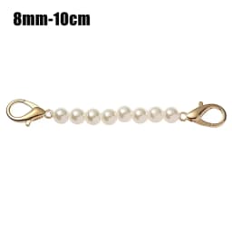 8/10mm Pearl Strap for Bags Handbag Handles DIY purse Replacement Long Beaded Chain for Shoulder Bag Straps Pearl Belt