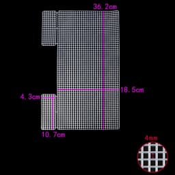 DIY Plastic Weaving Plastic Mesh Cloth White Craft Bag Fixed Grid Sheet Handmade Knitting Crochet Bags Plate Bag Accessories
