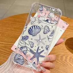 Shark Turtle Phone Case For iPhone 17e 17 Pro 16 15 Pro Max 14 13 12 Pro 11 Shockproof Soft Silicone Transparent Anti-fall Cover