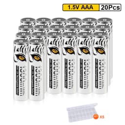 PALO High Capacity 1.5V AAA Rechargeable Battery 1300mWh AAA 1.5V Li-ion Battery LR3 Batteries for Remote Control Wireless Mouse