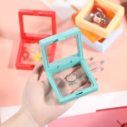 3D Floating Display Case Stands Holder Suspension Storage for Pendant Necklace Bracelet Rings Earrings Gift Jewelry Box