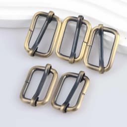 5pcs Metal Roller Buckle Ring for Belt Bags DIY Accessories Pin Buckle Multi-Purpose Webbing Slider for Strap Rectangle Buckle