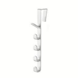1pc Bedroom Door Hanger Clothes Hanging Rack Over The Door Plastic Home Storage Organization Hooks, Purse Holder For Bags Rails