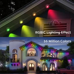 300FT 180LED Permanent Eaves LED Lights Outdoor Waterproof RGB String Lights DIY Scene Christmas Birthday Holiday Party Lighting