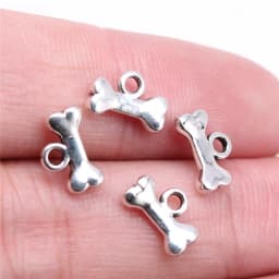 20pcs Charms Bone Dog House Charms Pendants Making DIY Handmade Tibetan Bronze Silver Color Jewelry