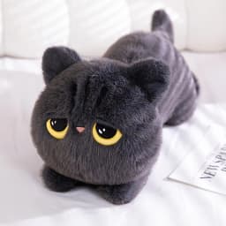50-90cm Kawaii Black Cats Plush Toy Doll Big Cuddly Pillow Cushion Ins Cute Black Cat Plush Toy Doll For Boy Girl Brithday Gifts