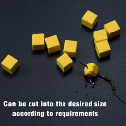 20Pcs Pop Up Foam Cube Carp Fishing Bait, High Buoyancy Corn Scent Artificial Floating Lure for European Carp Fishing Rig Making