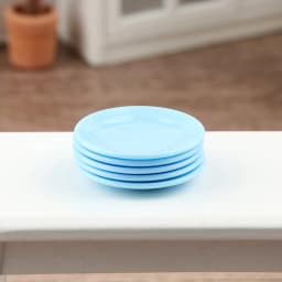 5Pcs Dollhouse Mini Food Plates Dollhouse Simulation Dining Plate Dolls House Kitchen Accessories Pretend Play Toys
