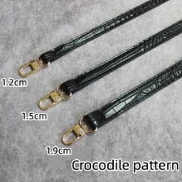Black Lady's Bag PU Leather Shoulder Strap Crossbody Bag Belt adjustable Replace Handle Accessories