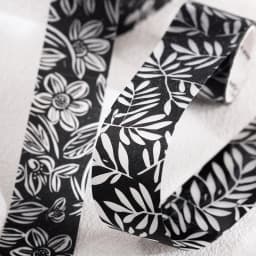 Journal GO 3cmx2m Black and White Plants Leaves Masking Tape for Collage Junk Journal Scrapbooking diy Stationery Dark Style