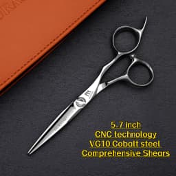MURASAKI 6 inch Professional CNC Thinning Scissors,Made by Japanese VG10 Steel Barber Scissors,Top-level Hair Cutting Machine