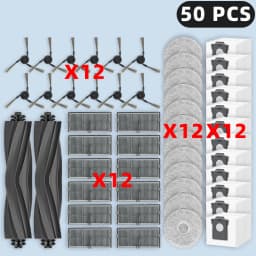 Compatible For (Dreame L10s Ultra Gen 3, L40 Ultra Gen2, L50 Ultra AE / CE, X40 Ultra Complete) Parts Brush Filter Mop Dust Bag
