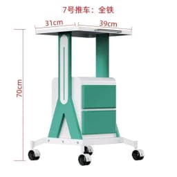 Foldable Salon Cart Drawers Beauty Salons Space-saving Anti-bumping Design Load-bearing Universal Wheels Beauty Salon Trolley